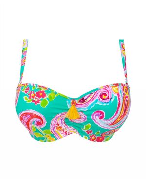 Lise Charmel Bandeau Bikini Top - Blue