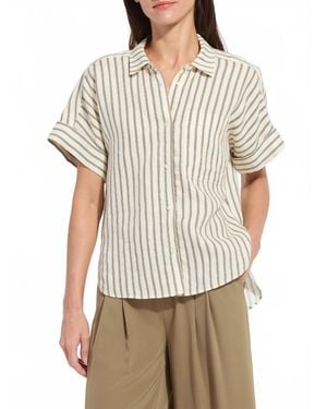 Lyssé Adley Linen Boxy Shirt - White