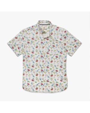 Surfside Supply Joey Cocktail Printed Shirt - White