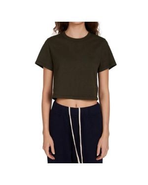 Les Tien Daria Crop Tee - Black