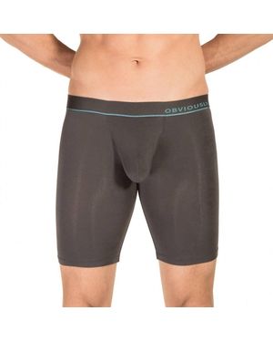 Obviously Primeman 9 Inch Leg Boxer Brief - Gray