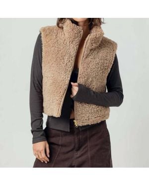 Sundays Cecily Sherpa Vest - Black