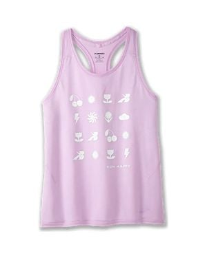 Brooks Distance Tank 3.0 Quick-Dry Racerback Active Dsgl1 1 - Purple