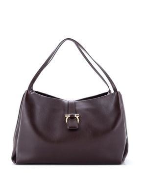 Ferragamo Mia Tote Leather Large - Purple