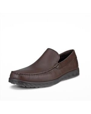 Ecco Lite Leather Moccasin - Brown