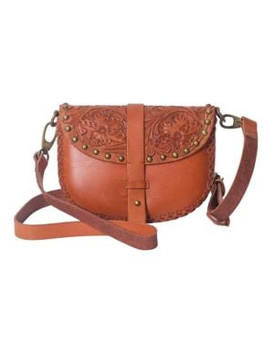 Anabaglish Cassie Convertible Leather Crossbody Bag - Brown