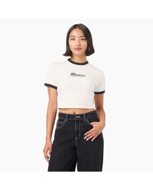 Dickies Lewistown Cropped Ringer T-Shirt - Black