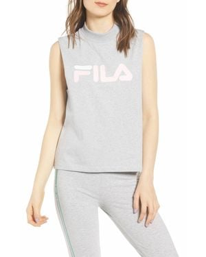 Fila Activewear Helena Logo Sleeveless T-Shirt - White