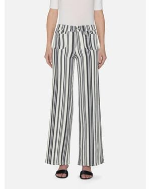 FRAME Le Slim Palazzo Wide-Leg Pants - Blue
