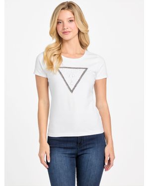 Guess Eco Charlee Logo Tee - White