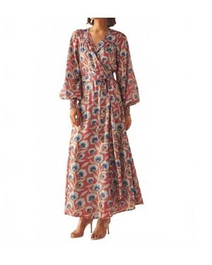 Omika Lorelei Wrap Dress - Red