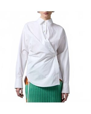 Roberto Collina Wrap Long-Sleeved Shirt - Gray