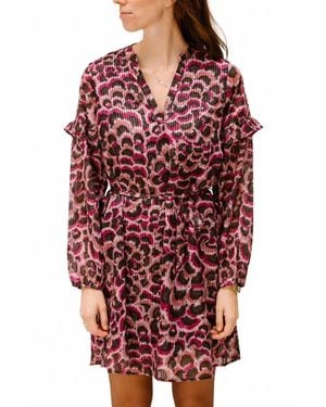 EsQualo Feather Flow Dress - Red