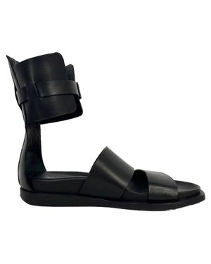 Ann Demeulemeester Belted Ankle Wrap Sandals - Black