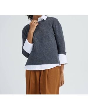 Arlo Mott Warren Crew Neck Sweater - Blue