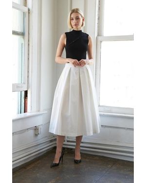 TRUEDAMES Love Of Mine Woven Midi Skirt - White