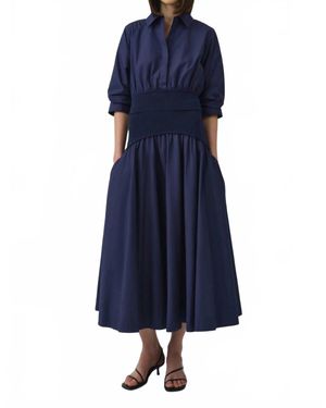 Jonathan Simkhai Stiles Cotton Shirt - Blue