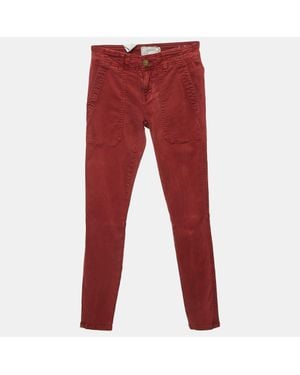 Current/Elliott Denim High Waist Jeans S Waist - Red
