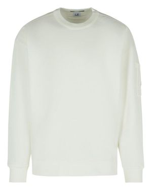 C.P. Company Emerized' Cotton Sweatshirt - White