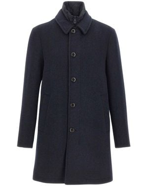 Peuterey Fionnghal Wool Coat - Blue