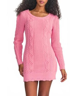 LoveShackFancy Simmonette Mini Dress - Pink