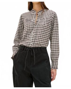 Rails Alanna Ruffle Collar Shirt - Black