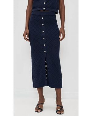 Hevron Mia Skirt - Blue