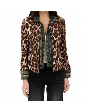 Six Fifty Leopard Clarissa Blazer - Black