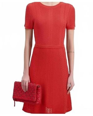 The Kooples Romantic Stitch Dress - Red
