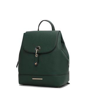 MKF Collection by Mia K Laura Vegan Leather Fashion Travel Backpack Purse For By Mia K - Green