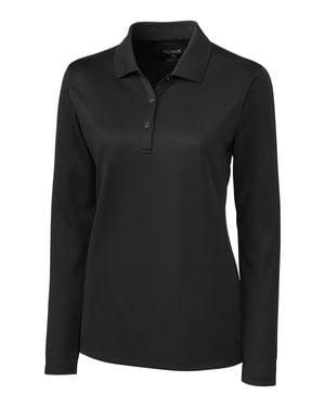 Clique L/S Ice Lady Pique Polo Shirt - Black