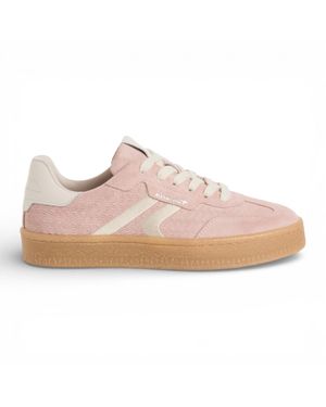Tamaris Leather Stripes Sneakers Sneaker Shoes - Pink