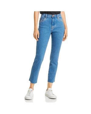 Blank NYC High Rise Denim Cropped Jeans - Blue