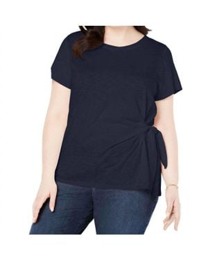 Style & Co. Side Tie Top - Blue
