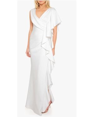 Black Halo Morwen Long Gown - White