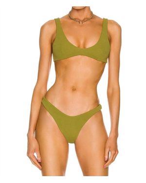 Haight Crepe Juliana Bikini Top - Green