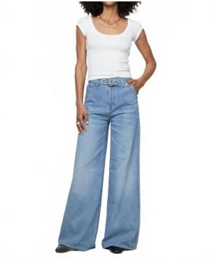 Oliver Logan Wescott Wide Leg High Rise Pants - Blue