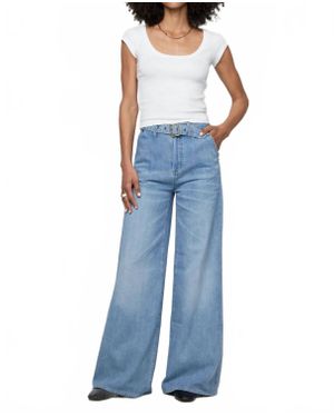 Oliver Logan Wescott Wide Leg High Rise Pants - Blue