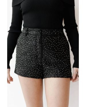 Astr Wynn Sequins Shorts - Black