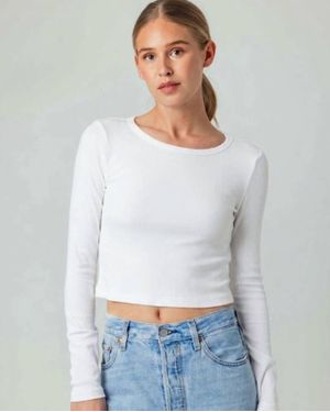 Sundays Wren Crewneck Tee - White