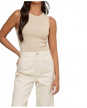 Blu Pepper Nadia Sleeveless Sweater - Natural