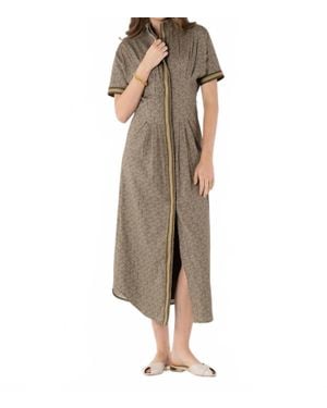 Emily Mccarthy Georgia Midi Dress - Natural