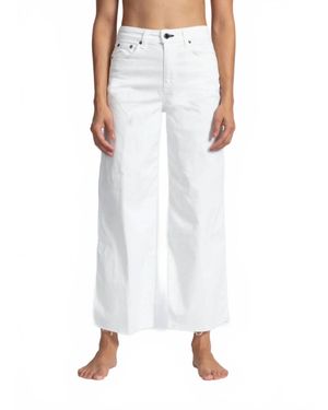 ASKK NY Cropped Sailor Twill Pant - White