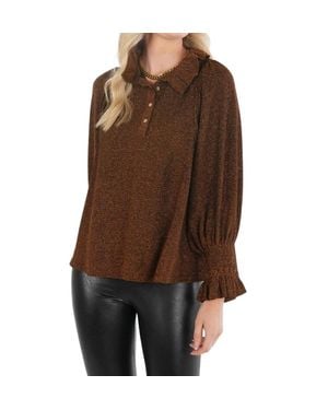 Emily Mccarthy Charlotte Top - Brown