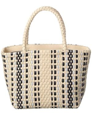 Madewell Mini Woven Leather Tote - Natural