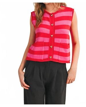 ..,merci The Molly Vest Top - Red