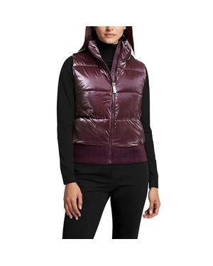 Calvin Klein Quilted Cold Weather Puffer Vest - Red