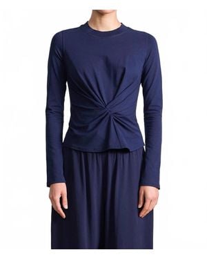 Apiece Apart Long Sleeve Volta Top - Blue