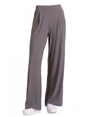 Elan Stretch Waist Pant - Gray