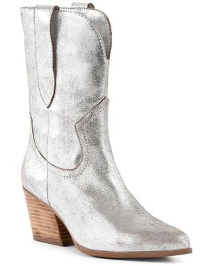 Seychelles Line Dance Suede Boot - White
